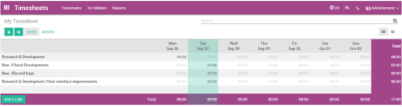 timesheets purple banner