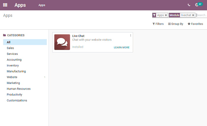 odoo live chat